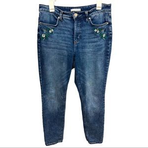 Lauren Conrad Floral Jeans Size 10